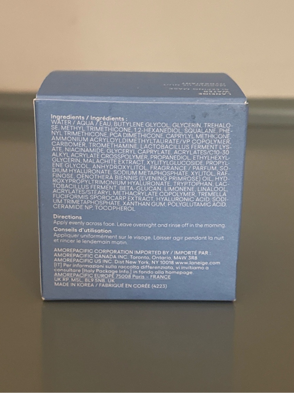 LANEIGE Water Sleeping Mask - Blue - Picture 2 of 3